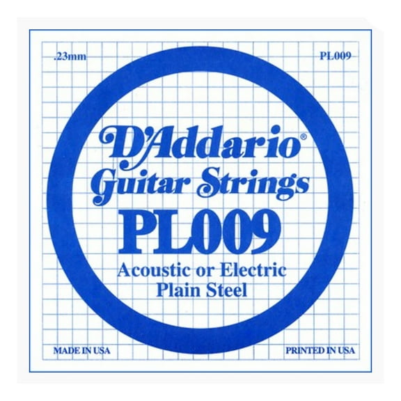 5PK PLAIN STEEL STR .009 GAUGE