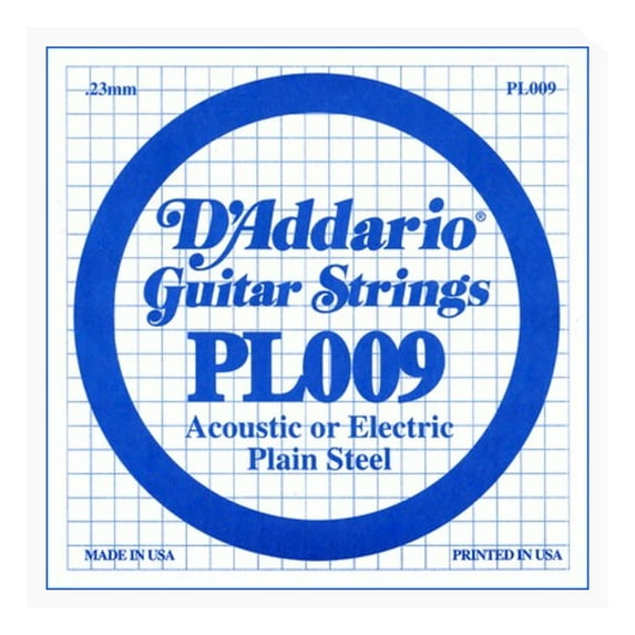 5PK PLAIN STEEL STR .009 GAUGE