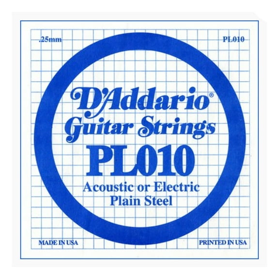 5PK PLAIN STEEL STR .010 GAUGE