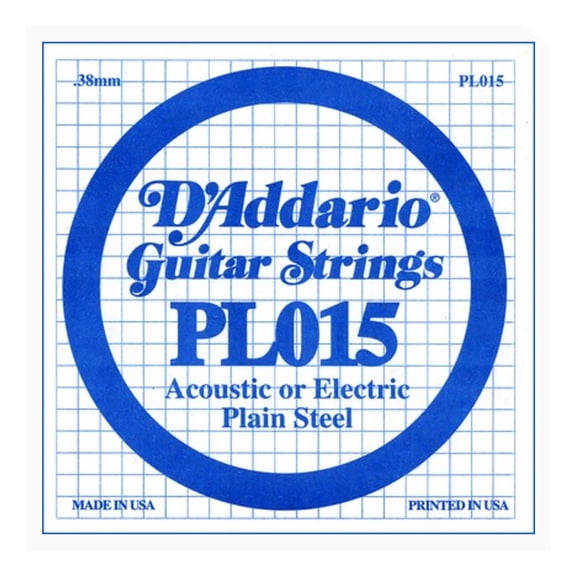 5PK PLAIN STEEL STR .015 GAUGE