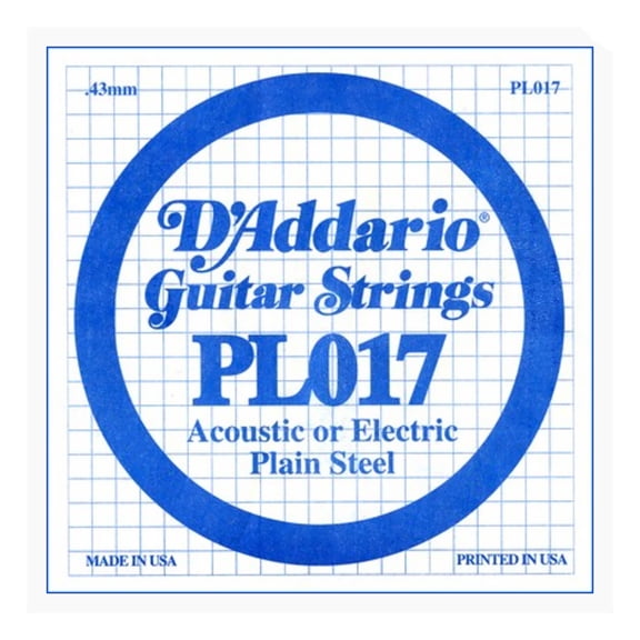 5PK PLAIN STEEL STR .017 GAUGE