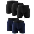 thumbnail image 1 of 5PK Performance Mens Boxer Briefs Polyester Underwear Size Small M Large XL XXL, 1 of 11