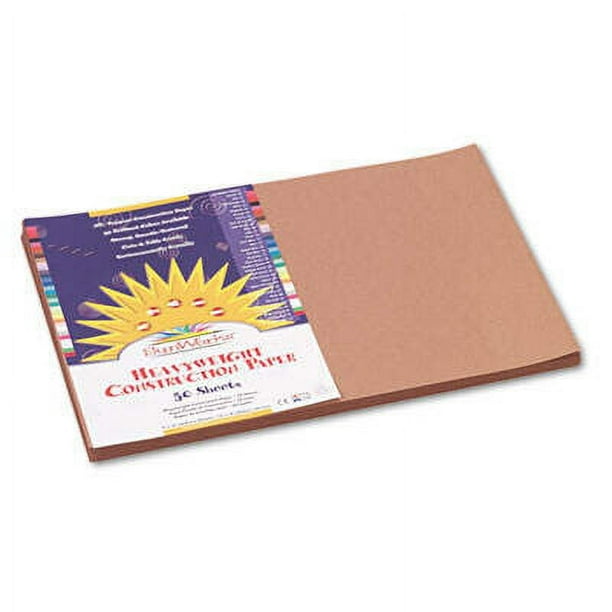 SunWorks Construction Paper, 50 lb Text Weight, 12 x 18, Light Brown, 50/Pack SunWorks Construction Paper, 50 lb Text Weight, 12 x 18, Light Brown, 50/Pack