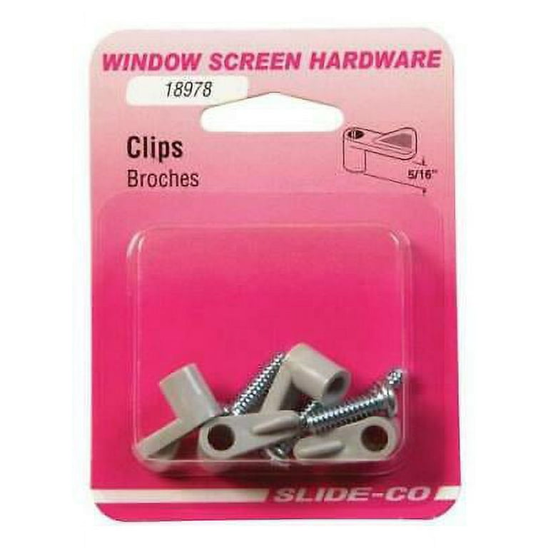 Prime-Line Gray Plastic Screen Clip For 5/16 inch 4 pk Prime-Line Gray Plastic Screen Clip For 5/16 inch 4 pk