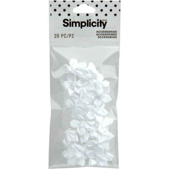 5PTL FLWR WHITE 20PC