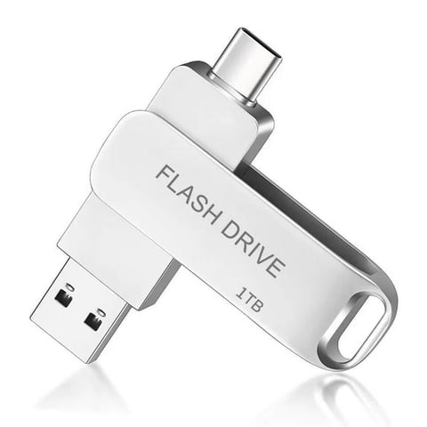 USB Flash Drive 1T/932G Dual Type C + USB A Portable Thumb Drive for Smartphone Tablet Computer Mac