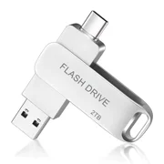 USB Flash Drive 1T/932G Dual Type C + USB A Portable Thumb Drive for Smartphone Tablet Computer Mac