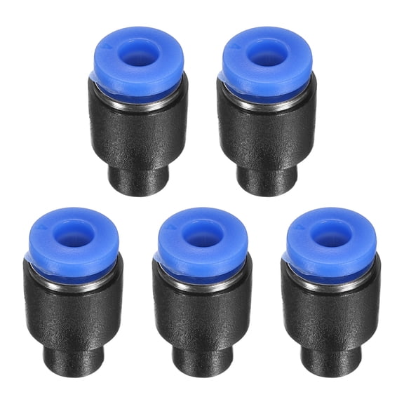 5Pack 5/32"(4mm) Tube OD Push-to-Connect Fittings Plug, Cap Style Pneumatic Blanking Plugs, Leak-Proof Air Push Connectors for Compressed Air Systems