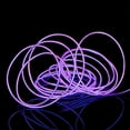 thumbnail image 1 of 5Pack 5M LED Neon Strip Lights EL Wire Lights Kit Battery Powered Rope Lights Pack Drivers High Brightness for Cosplay Dress Handcraft Cosplay Party Decoration, Purple, 1 of 8