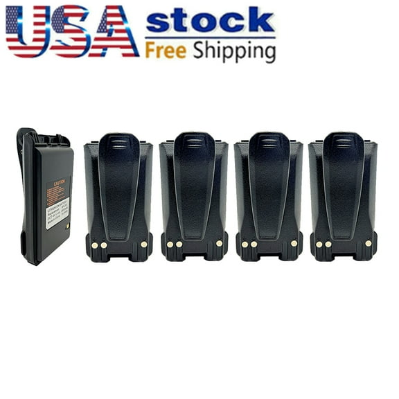 5Pack BP-265 2600mAh Battery for IC-F4002 IC-F3102 IC-F3001 IC-F4001 IC-F3002 IC-F3210D IC-3101D IC-T70 IC-V80E IC-V80 IC-F4102 IC-F3100D IC-F4100D Portable Radio