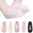 thumbnail image 1 of 5Pack Little Girl No Show Socks Low Cut Lace Flats Non-skid Socks Boat Liner Invisible Socks, 1 of 6