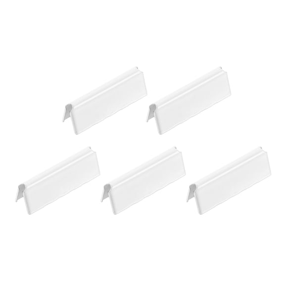 5Pack Ribbon End Crimp Clamps, 32mm/1.26inch Belt Ends Tip, White