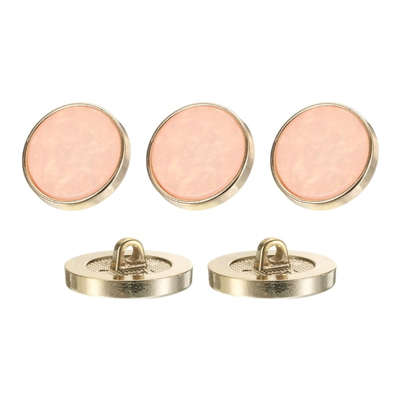 5Pack Round Button, 25mm/1" Resin Decorative Pattern Button, Light Pink