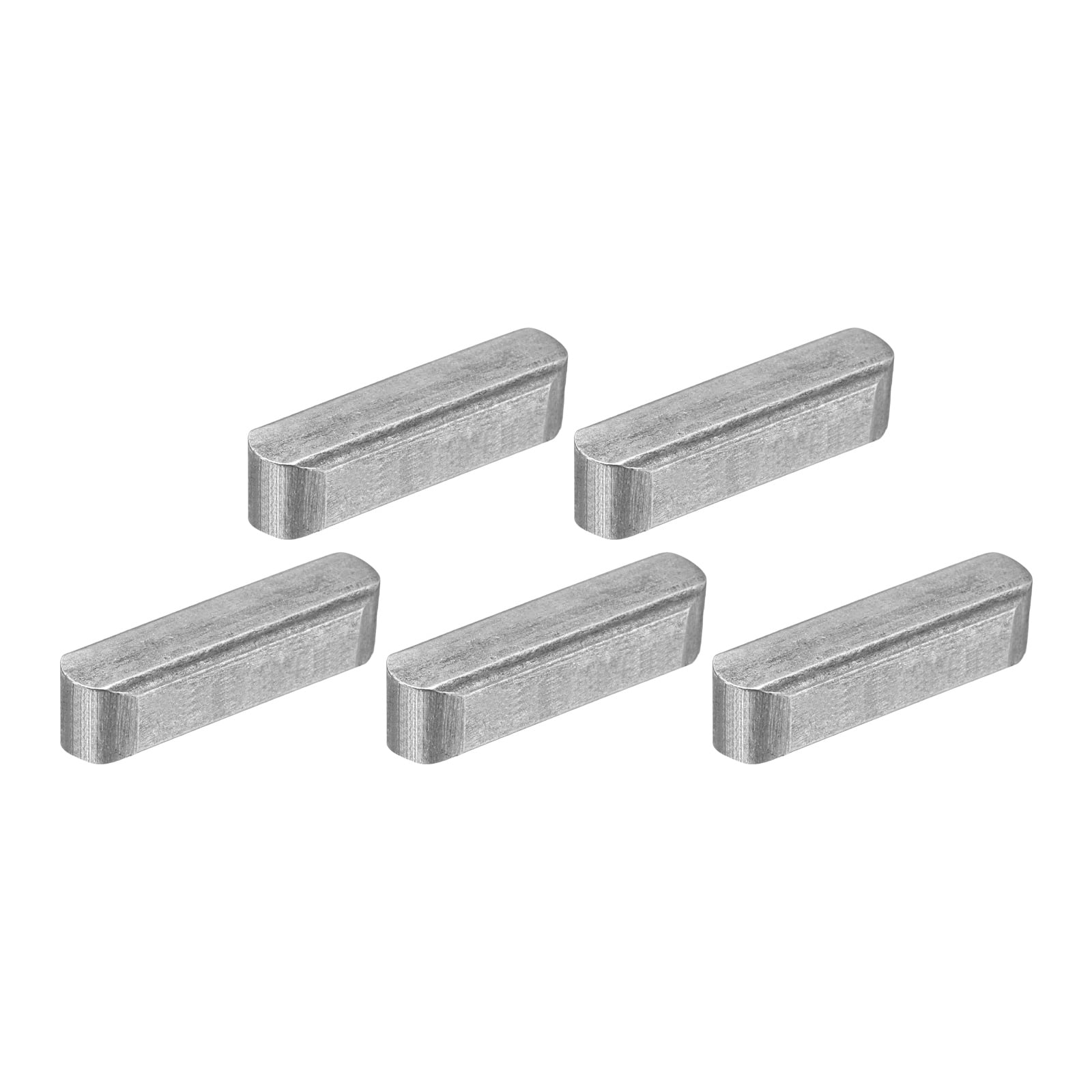 Round Fronted Key 5Pack Round Ended Feather Key, 5x5x30mm Carbon Steel Parallel Drive ...