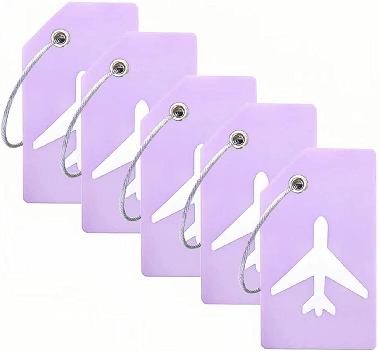 "5Pack Silicone Luggage Tag With Name ID Card Perfect To Quickly Spot ...