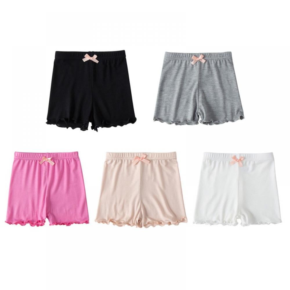 5Pack Toddler Girls Bike Shorts Girls Basic Cartwheel Shorts Leggings