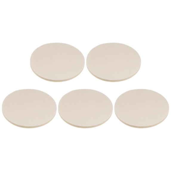 5Pack Wool Felt Polishing Pads, 5 inch Buffing Wheel Polish Pad Flocking Hook & Loop Back