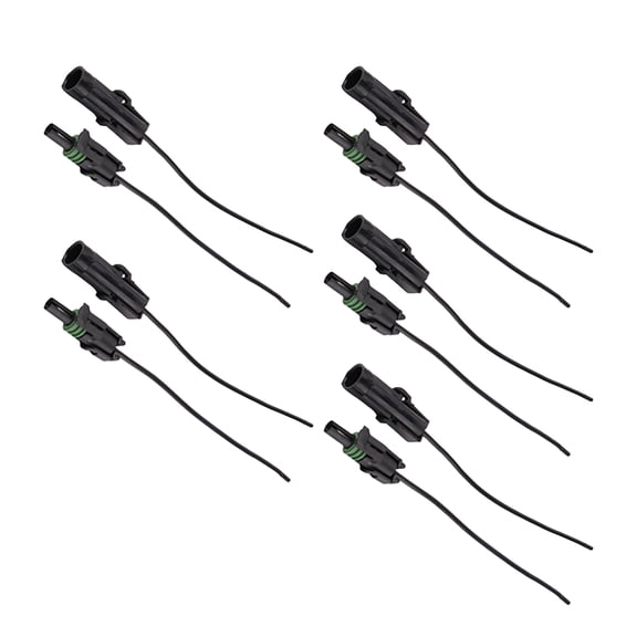 5Pair OLS 1-Wire Weather Pack Connector Kit Assembled with 6" 16 AWG Wires TAPDRA Spare Part