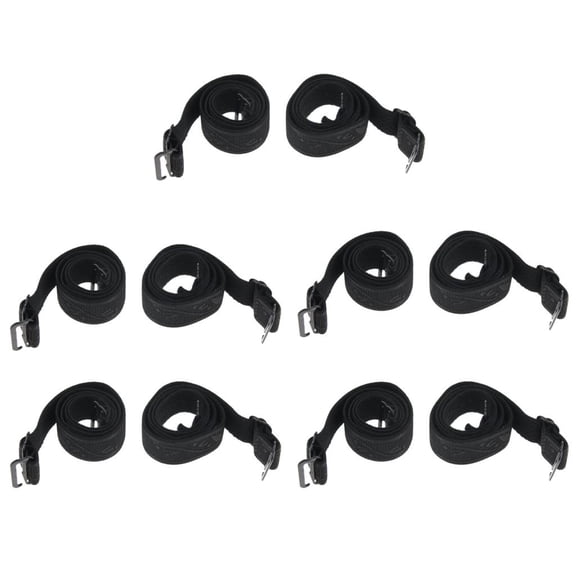 5Pairs Adjustable and Detachable Womens Shoulder Bra Straps 15mm Width Bra Strap Black