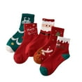 thumbnail image 1 of 5Pairs Christmas Winter Socks in Bulk,Funny Christmas Socks Unisex Novelty Gift Soc- for Family Christ-mas Holiday Gift, 1 of 7