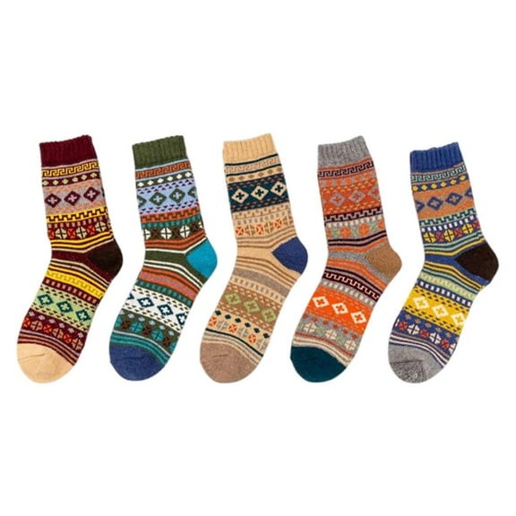 5Pairs Cotton Casual Socks Comfortable Everyday Wear Free Size Universal Fit