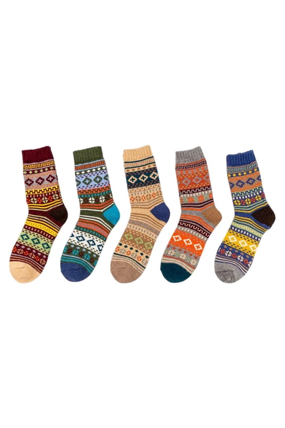 5Pairs Cotton Casual Socks Comfortable Everyday Wear Free Size Universal Fit