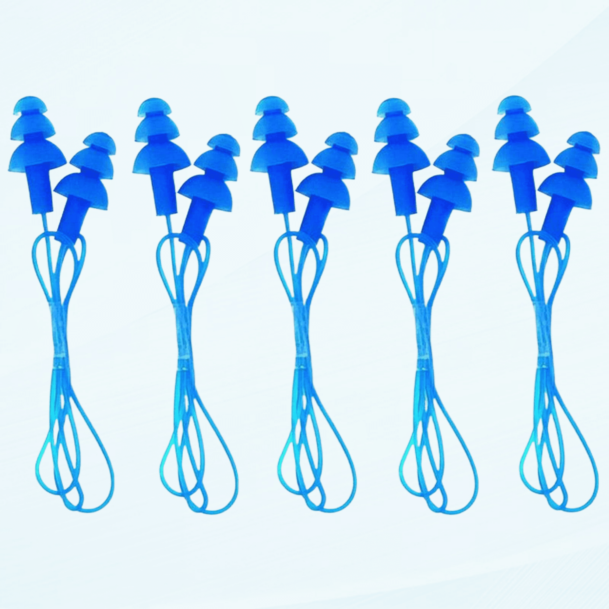 5Pairs Gel Cord String Ear Plugs with Packing Case Soft Flexible ...