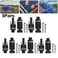 thumbnail image 1 of 5Pairs Solar Panel Connector Socket Coupling Power Distributor Adapter, 1 of 7