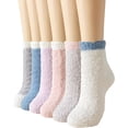 thumbnail image 1 of 5Pairs Warm & Cozy Gifts for Women, Fluffy Fuzzy Sock, Plush Sleeping Slipper Socks - Soft Warm Fabric, 1 of 6