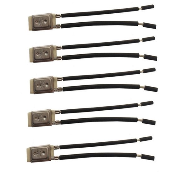 5Pc 17Am Motor Thermal Protector Normally Closed Temperature Controller Thermal Bimetallic Strip Jump Type Auto Reset Thermostat