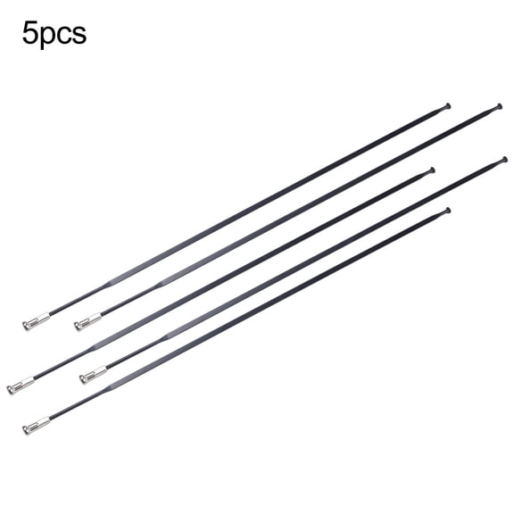 5Pc Bike Spoke Pillar Flat Straight Pull Steel 261/263/265/272/275/277/282/290