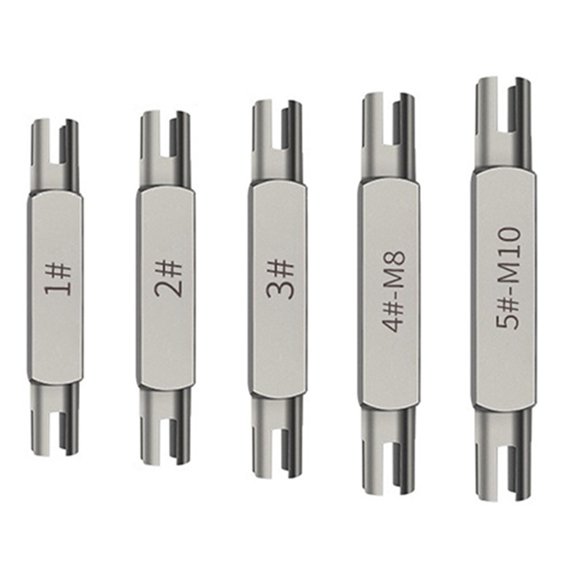 5Pc Broken Head Taps Set Hex Double Head Screw Tap Extractor -M10