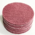 thumbnail image 1 of 5Pc Cleaning Cloth Scrub Pad Industrial Scouring Pads Nylon Polishing Pad 4Inch Red(400#), 1 of 9