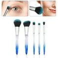 thumbnail image 1 of 5Pc Crystal Diamond Makeup Brush Set Soft Synthetic Bristles Vegan Cosmetic Brushes Powder Foundation Eyeshadow Lip Concealer Professional Beauty Kit, 1 of 4