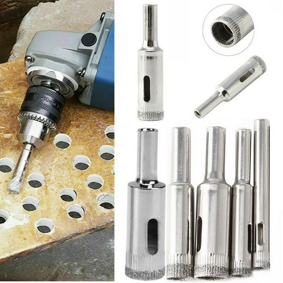 5Pc Diamond Hole Saw Drill Bit Set 6-14Mm for Glass Ceramic Tile Marble Cutting