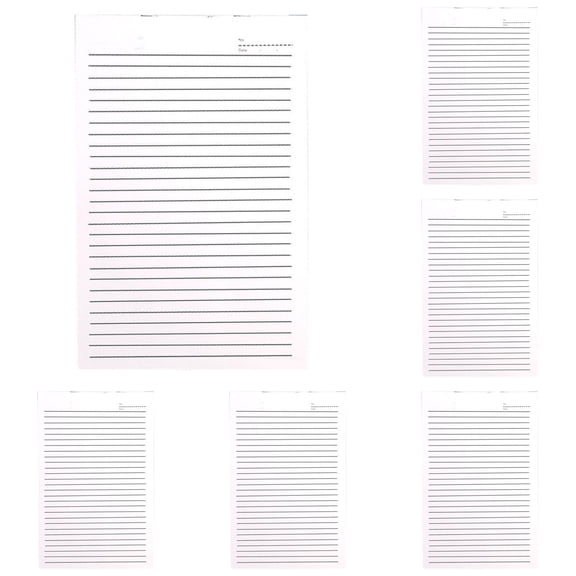 5Pc Draft Scratch Pad, 40 Sheets Lined Grid Blank Notebook, Thick Paper Office Writing Draft Pad, Portable Sketch Scratch Notebook for Daily Calculation, Doodling, Note Taking Daily Use