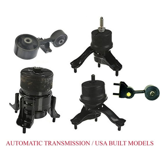 5Pc Engine Mounts for Toyota Camry 2.4L USA Built Automatic Transmission 07-09