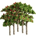 thumbnail image 1 of 5Pc Model Fruit Trees Train Railroad Scenery Plant Red, 1 of 8