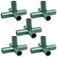 thumbnail image 1 of 5Pc Plastic Connectors For Greenhouse 3 Way 4 Way And 5 Way Joints With Sturdy Support Poles & Gardening Accessory Kit Protective Cover Home Decor, 1 of 3