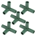thumbnail image 1 of 5Pc Plastic Connectors For Greenhouse 3 Way 4 Way And 5 Way Joints With Sturdy Support Poles & Gardening Accessory Kit Protective Cover, 1 of 3