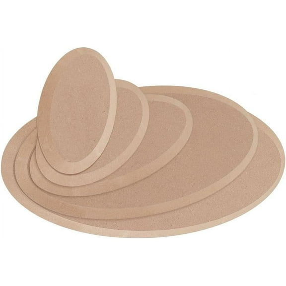 5Pc Pottery Tools Oval Ceramics Plate Forming Molds MDF Pottery Molds Clay Molds Hand Building Ceramic Molds Ceramic Clay Drying Board Ceramic Making Tools for DIY Pottery Making Craft