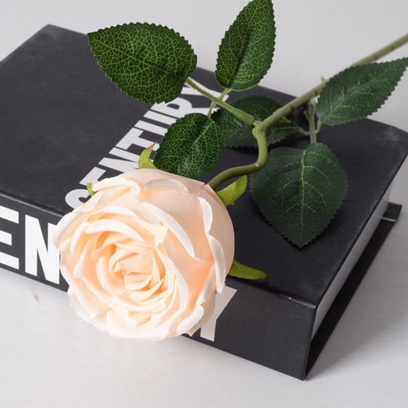 5Pc Roses Artificial Flowers,20" Artificial Silk Bobo Ball Bouquet Flowers,Simulation Rose Flower Decor for Valentines Day,Props Imitation Rose,Wedding