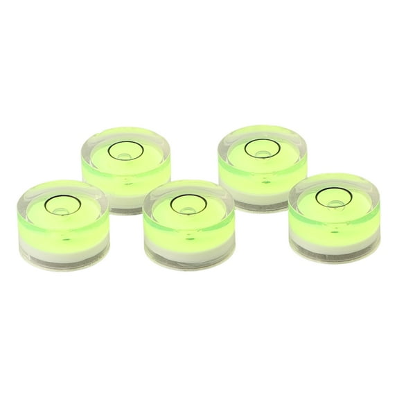 5Pc Round Bubble Level for Spirit Level for Bullseye Level Measurement Instrument C(15X8Mm)