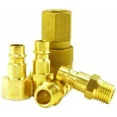 thumbnail image 1 of 5Pc Solid Brass Quick Coupler Set Connector Air Hose Fitting 1/4" Npt Female, 1 of 2