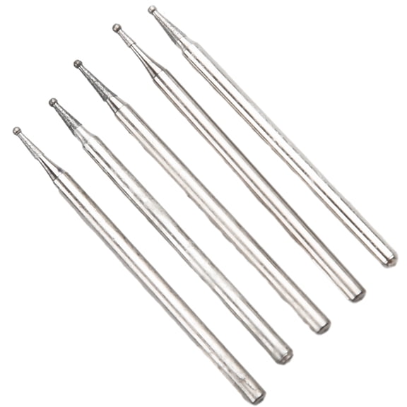 5Pcs 0.5Mm-8Mm Round Burr Drill Bit Cutting Grinding For Rotary Tool 1Mm YIWEI