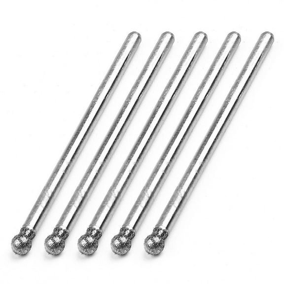 5Pcs 0.5Mm-8Mm Round Burr Drill Bit Cutting Grinding For Rotary Tool 3Mm