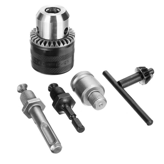 5Pcs 1/2" Heavy Duty Rotary Hammer Drill Chuck Adapter 1.5-13mm For SDS PLUS Shank