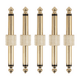 thumbnail image 1 of 5Pcs 1/4 Inch 6.35 mm Guitar Effects Pedal Connector Coupler Jack Interface Cable Adaptor Electric Pedal Board Accessories, 1 of 9