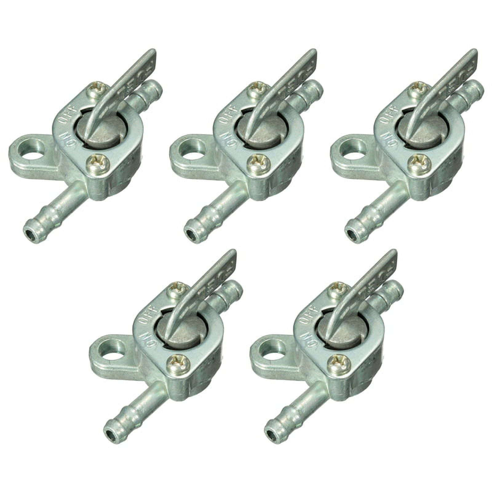 5Pcs 1/4 Inch Inline Oil Gas Fuel Tank Tap Filter Petcock Switch PIT PRO Quad Dirt Bike