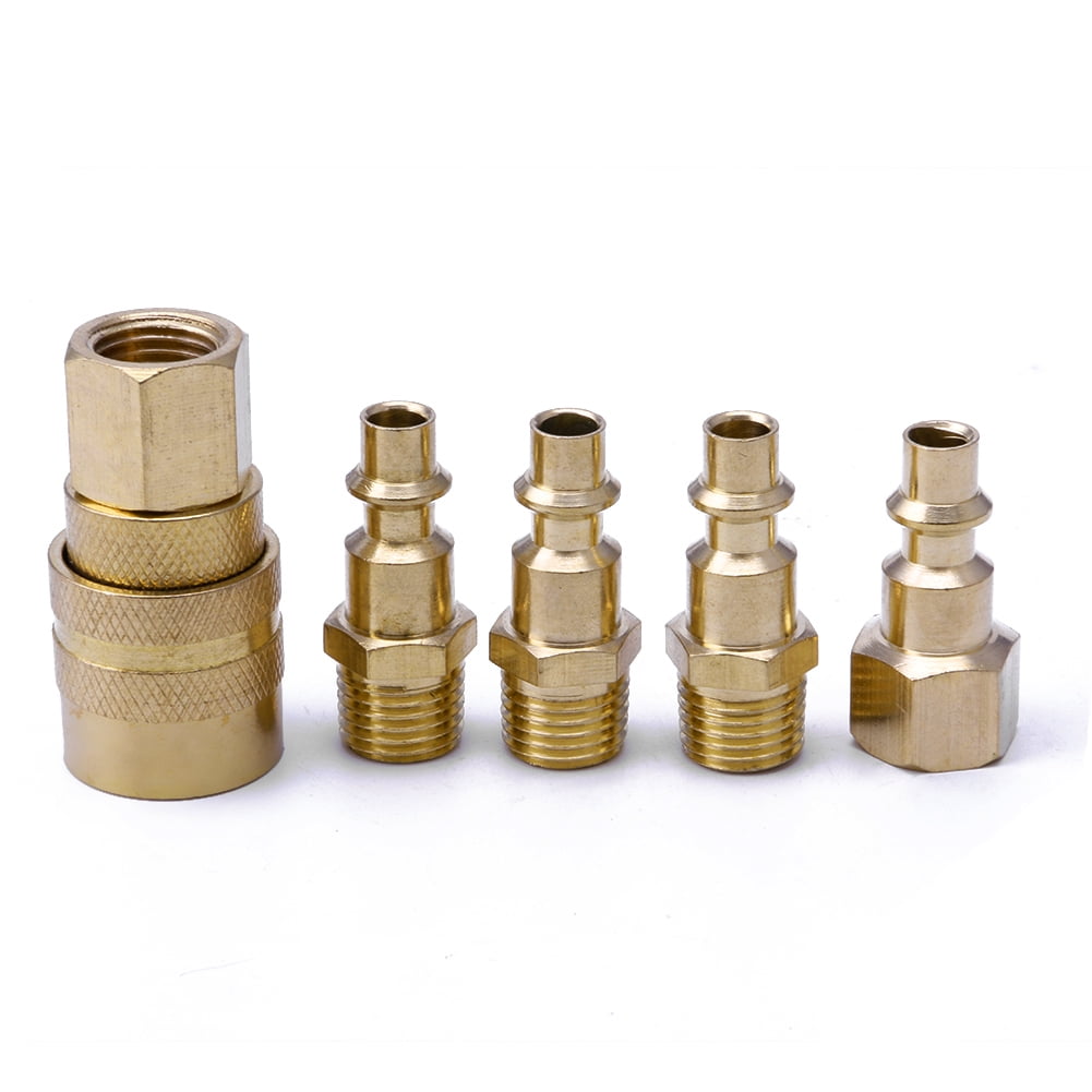 Lot De 5 Raccords Air Comprimé Laiton 1/4 NPT Femelle - Pour Tuyaux Air Compresseur